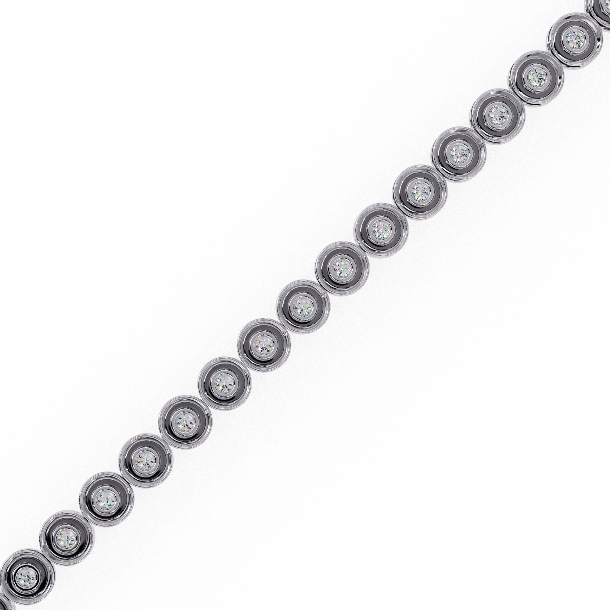 IGI Certified - 1/2 Ct. Lab Grown Diamond (VS/E-F) Pear & Round Diamond Bypass Bangle Bracelet