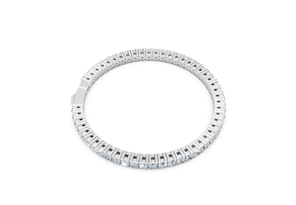 IGI Certified - 5.65 Ct. Lab Grown Diamond (VS/E-F) Tennis Bracelet (7.5 Inch) - 925 Sterling Silver