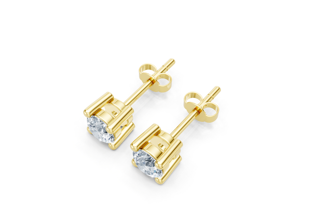 Lab Grown Diamond Solitaire Stud Earrings – 5MM (1.05 ct)