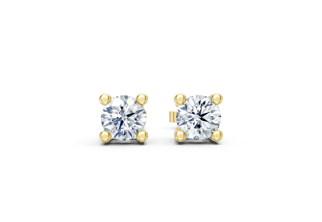 Lab Grown Diamond Solitaire Stud Earrings – 5MM (1.05 ct)