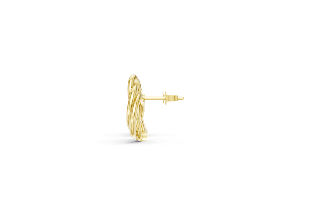 0.50 Carat Lab Grown Diamond Knot Earrings