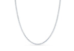 IGI Certified - 12 Ct. Lab Grown Diamond (VS/E-F) Tennis Necklace (16 Inch) - 925 Sterling Silver