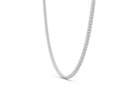 IGI Certified - 12 Ct. Lab Grown Diamond (VS/E-F) Tennis Necklace (16 Inch) - 925 Sterling Silver