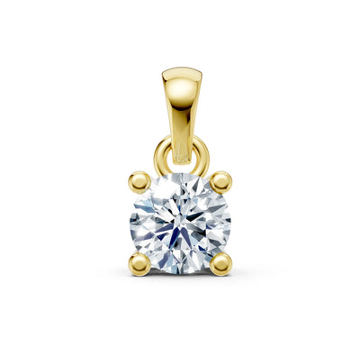 IGI Certified - 1 Ct. Lab Grown Diamond (VS/E-F) Solitaire Pendant - 925 Sterling Silver