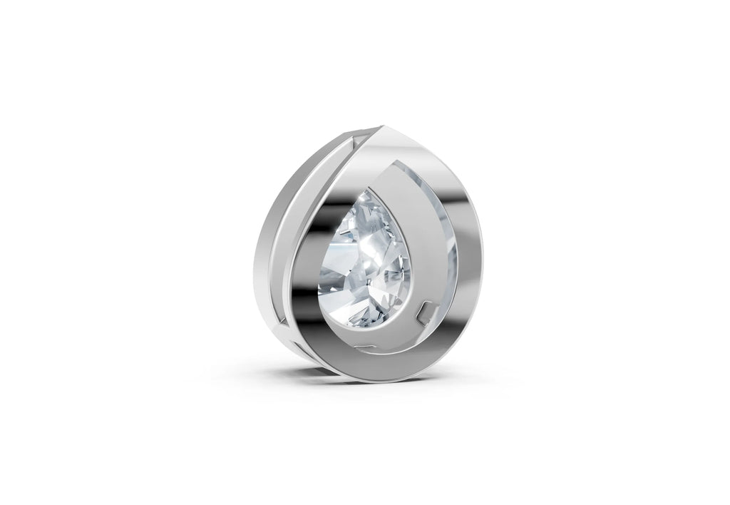 1 Carat Lab Grown Diamond Pear Cut Solitaire Pendant