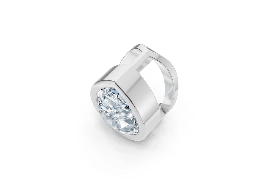 1 Carat Lab Grown Diamond Pear Cut Solitaire Pendant