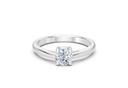 IGI Certified - 1 Ct.Lab Grown Diamond (VS/E-F) Oval Solitaire Ring - 925 Sterling Silver