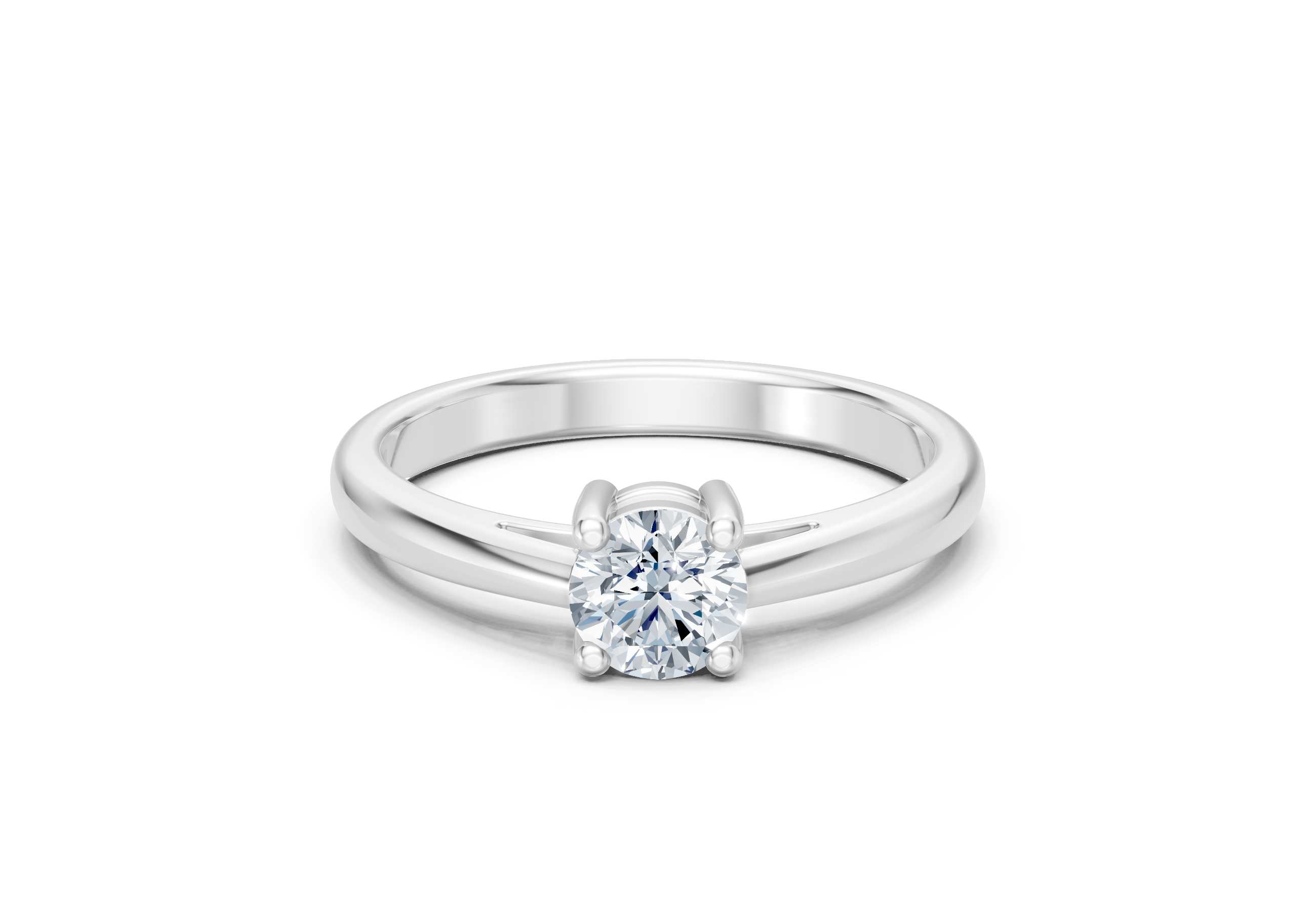 IGI Certified - 1 Ct.Lab Grown Diamond (VS/E-F) Oval Solitaire Ring - 925 Sterling Silver