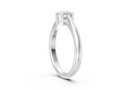 IGI Certified - 1 Ct.Lab Grown Diamond (VS/E-F) Oval Solitaire Ring - 925 Sterling Silver