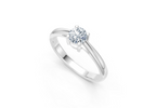 IGI Certified - 1 Ct.Lab Grown Diamond (VS/E-F) Oval Solitaire Ring - 925 Sterling Silver
