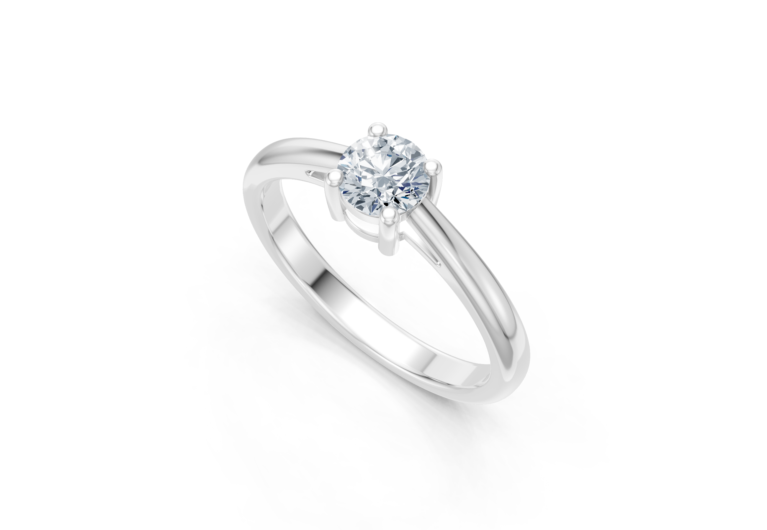 IGI Certified - 1 Ct.Lab Grown Diamond (VS/E-F) Oval Solitaire Ring - 925 Sterling Silver