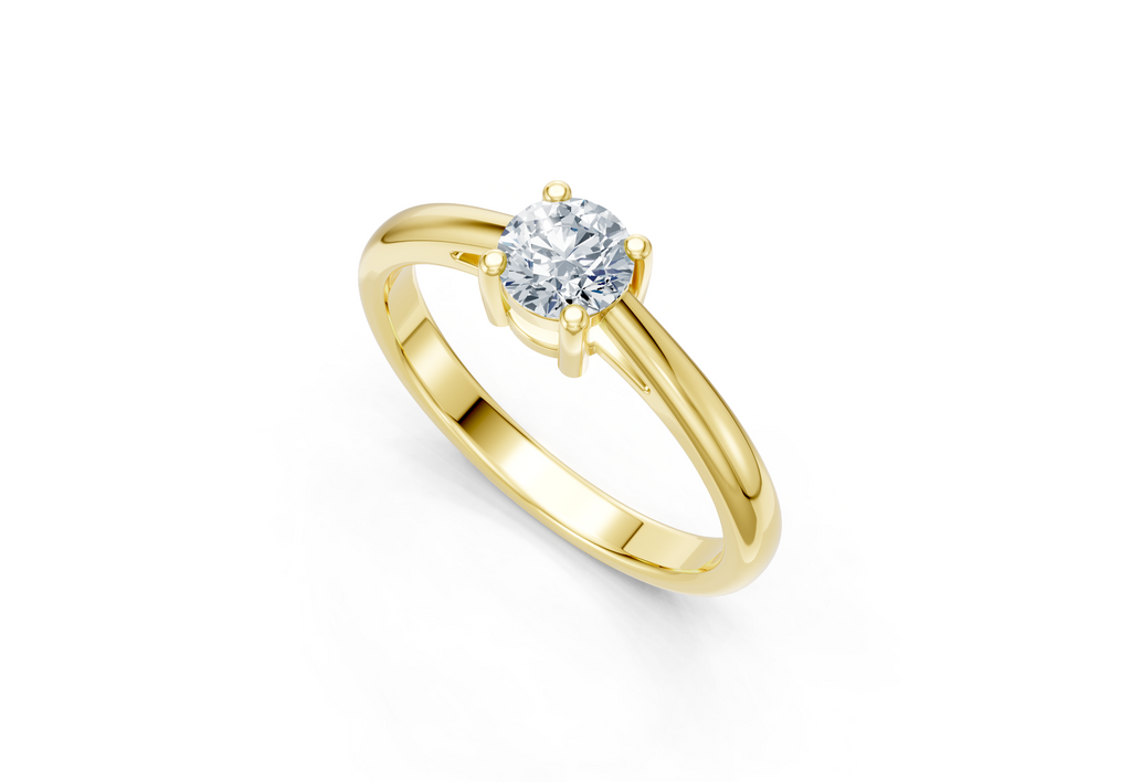 IGI Certified - 1 Ct.Lab Grown Diamond (VS/E-F) Oval Solitaire Ring - 925 Sterling Silver