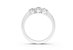 IGI Certified - 1 Ct. Lab Grown Diamond (VS/E-F) Trilogy Ring - 925 Sterling Silver