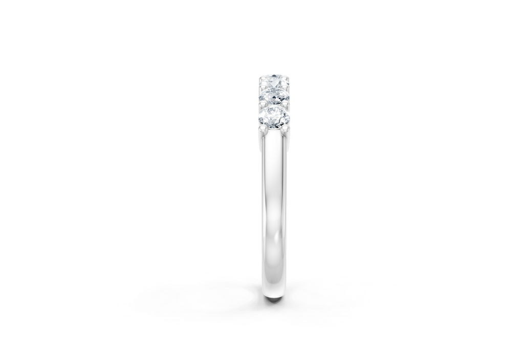 0.75 Carat Lab Grown Diamond 7 Stone Band Ring