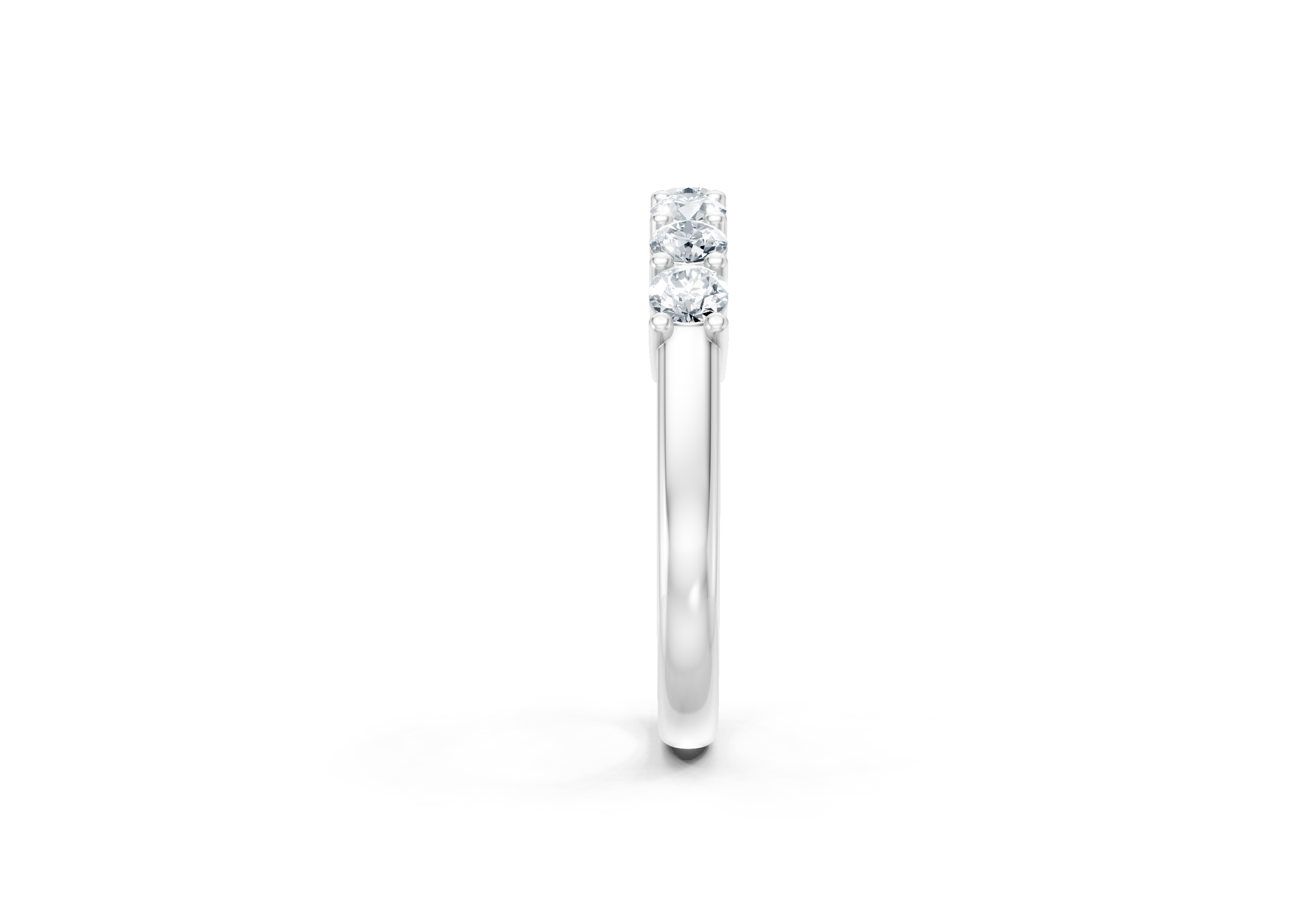 0.75 Carat Lab Grown Diamond 7 Stone Band Ring