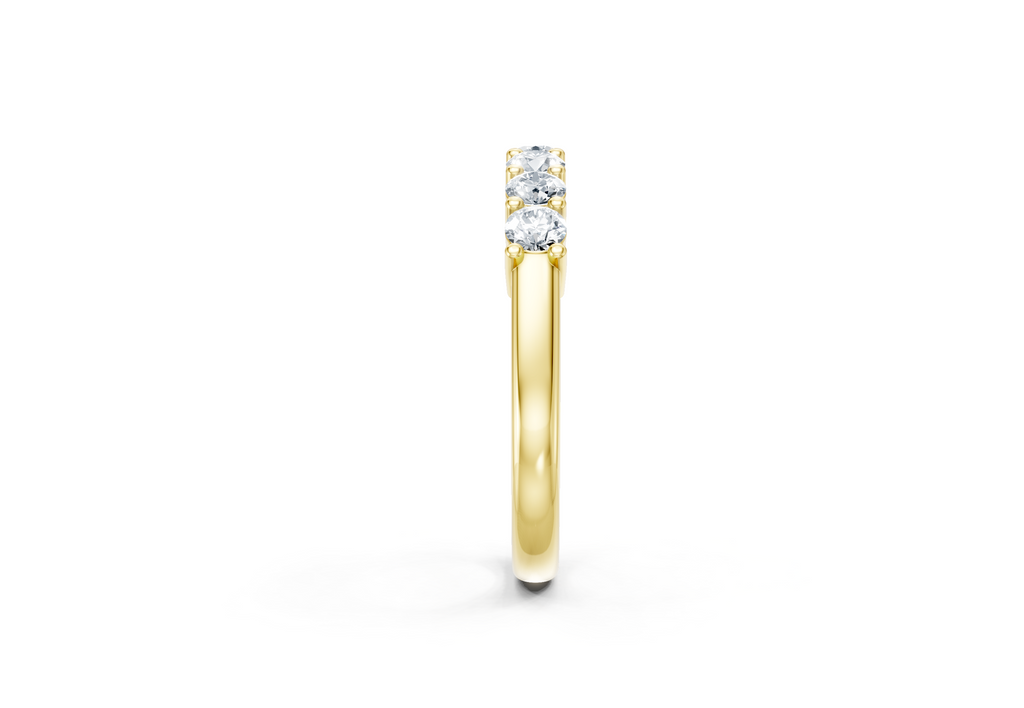 0.75 Carat Lab Grown Diamond 7 Stone Band Ring