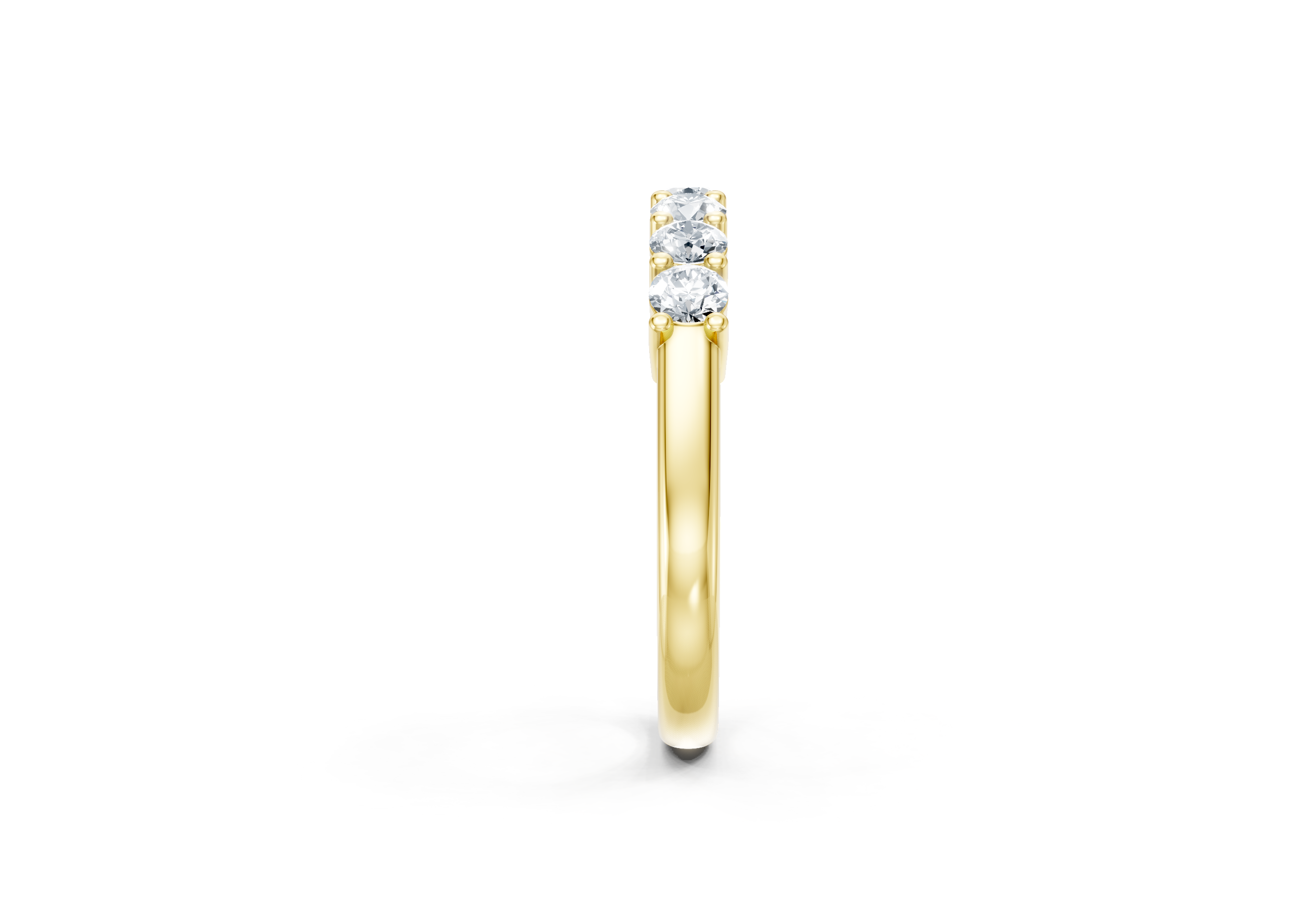 0.75 Carat Lab Grown Diamond 7 Stone Band Ring