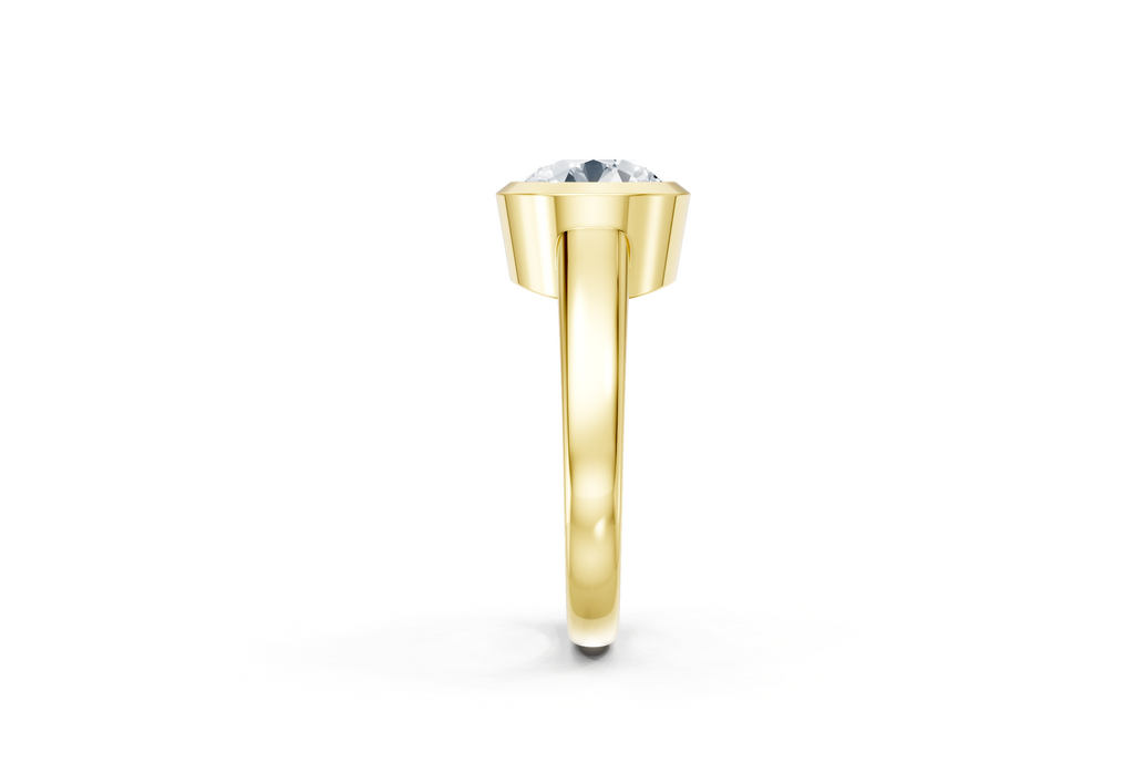 2 Carat Lab Grown Diamond Bezel Set Solitaire Ring
