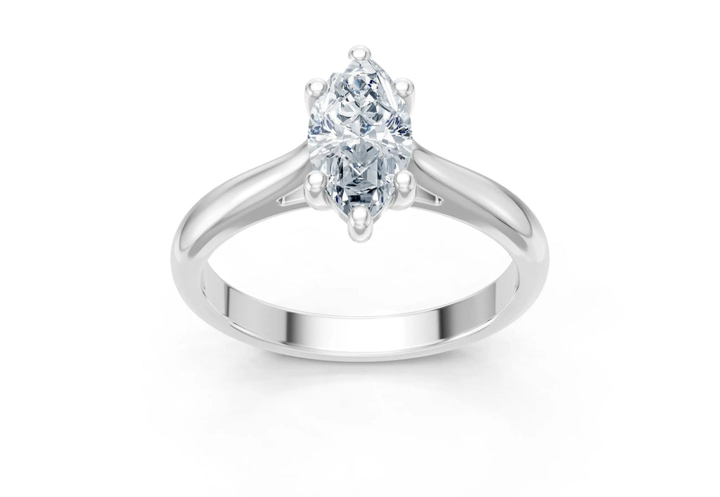 1 Carat Lab Grown Diamond Marquise Solitaire Ring