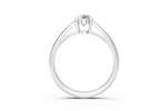 IGI Certified - 1/2 Ct. Lab Grown Diamond (VS/E-F) Oval Solitaire Ring - 925 Sterling Silver