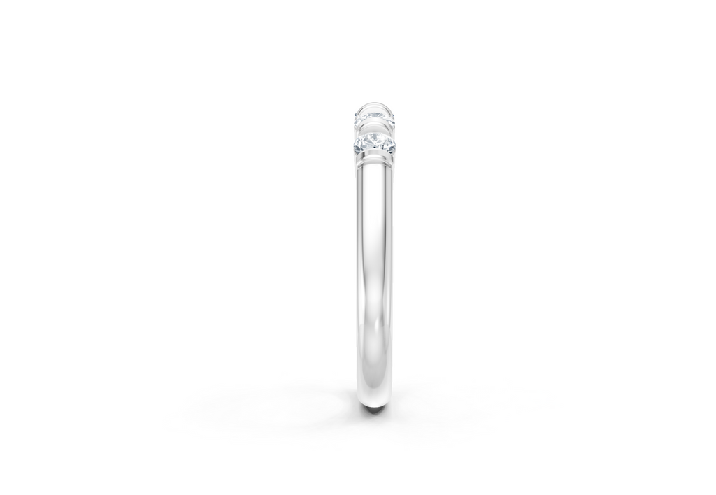 0.50 Carat Lab Grown Diamond 5 Stone Band Ring