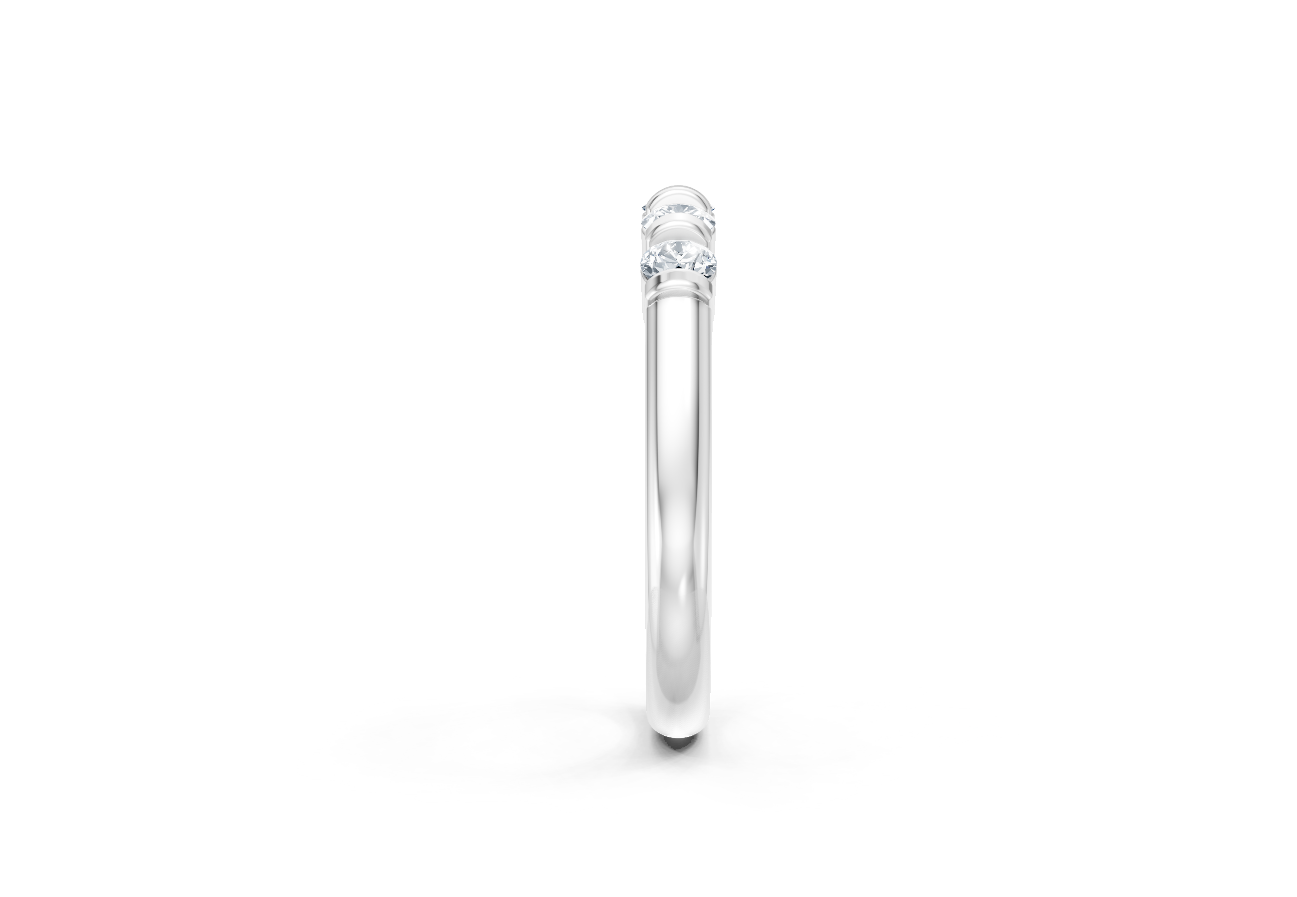 0.50 Carat Lab Grown Diamond 5 Stone Band Ring