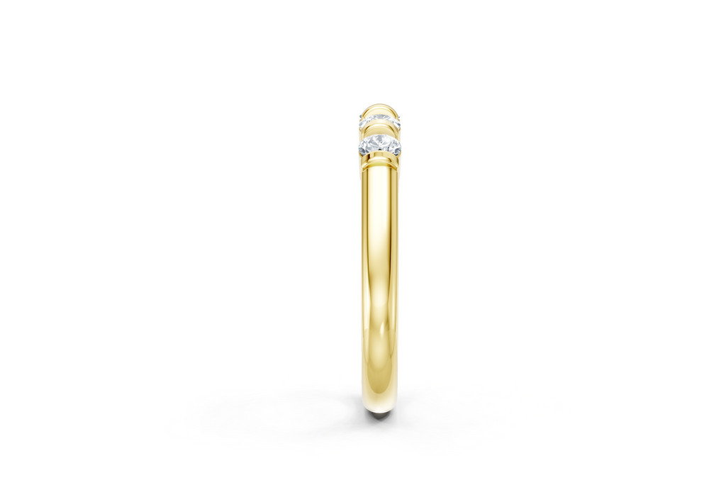 0.50 Carat Lab Grown Diamond 5 Stone Band Ring