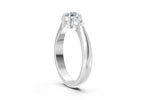 IGI Certified - 3/4 Ct. Lab Grown Diamond (VS/E-F) Trilogy Ring - 925 Sterling Silver