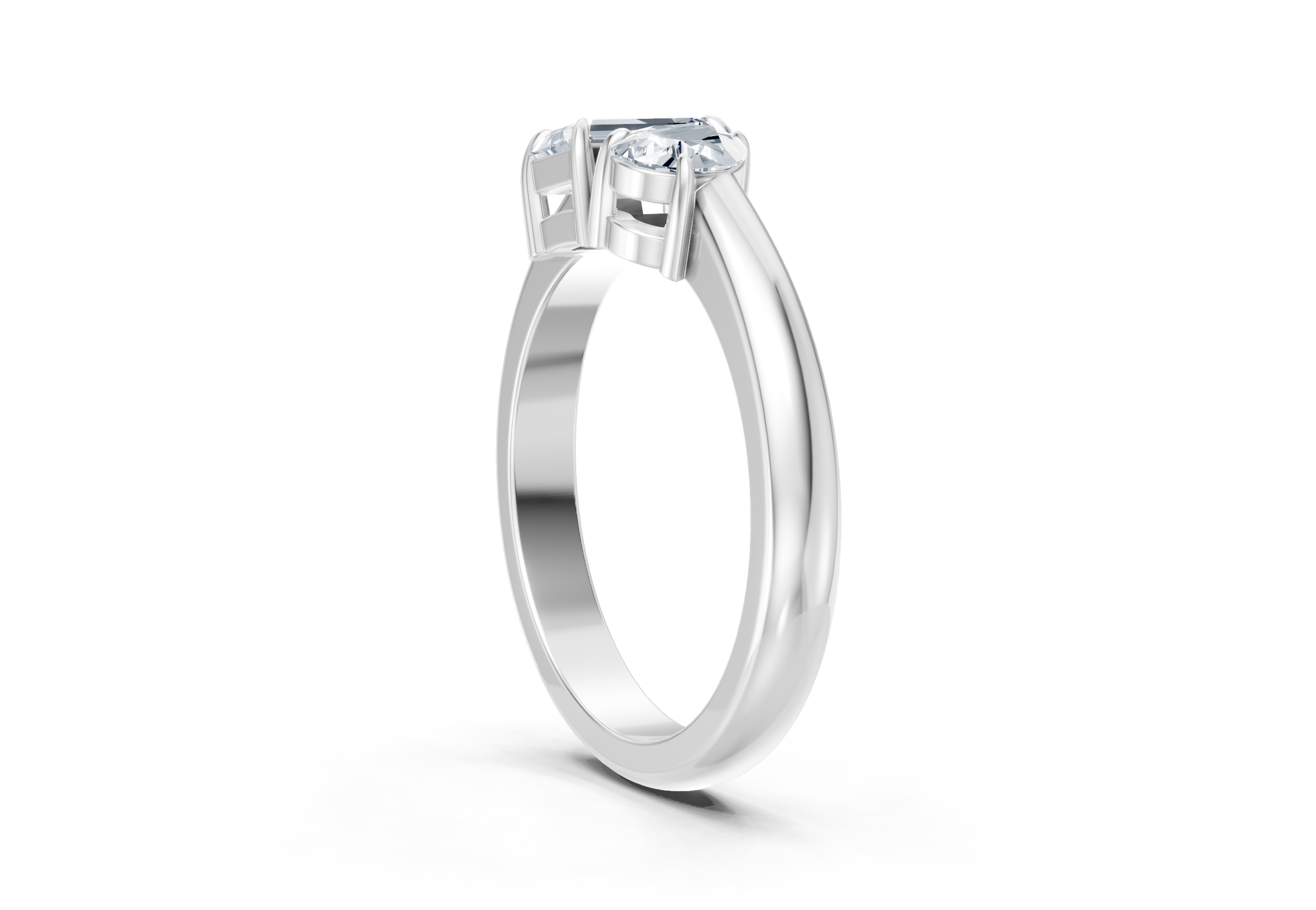 1 Carat Lab Grown Diamond Toi et Moi Ring