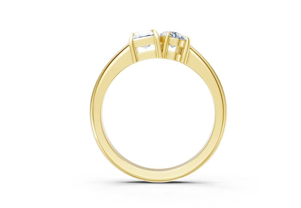 1 Carat Lab Grown Diamond Toi et Moi Ring