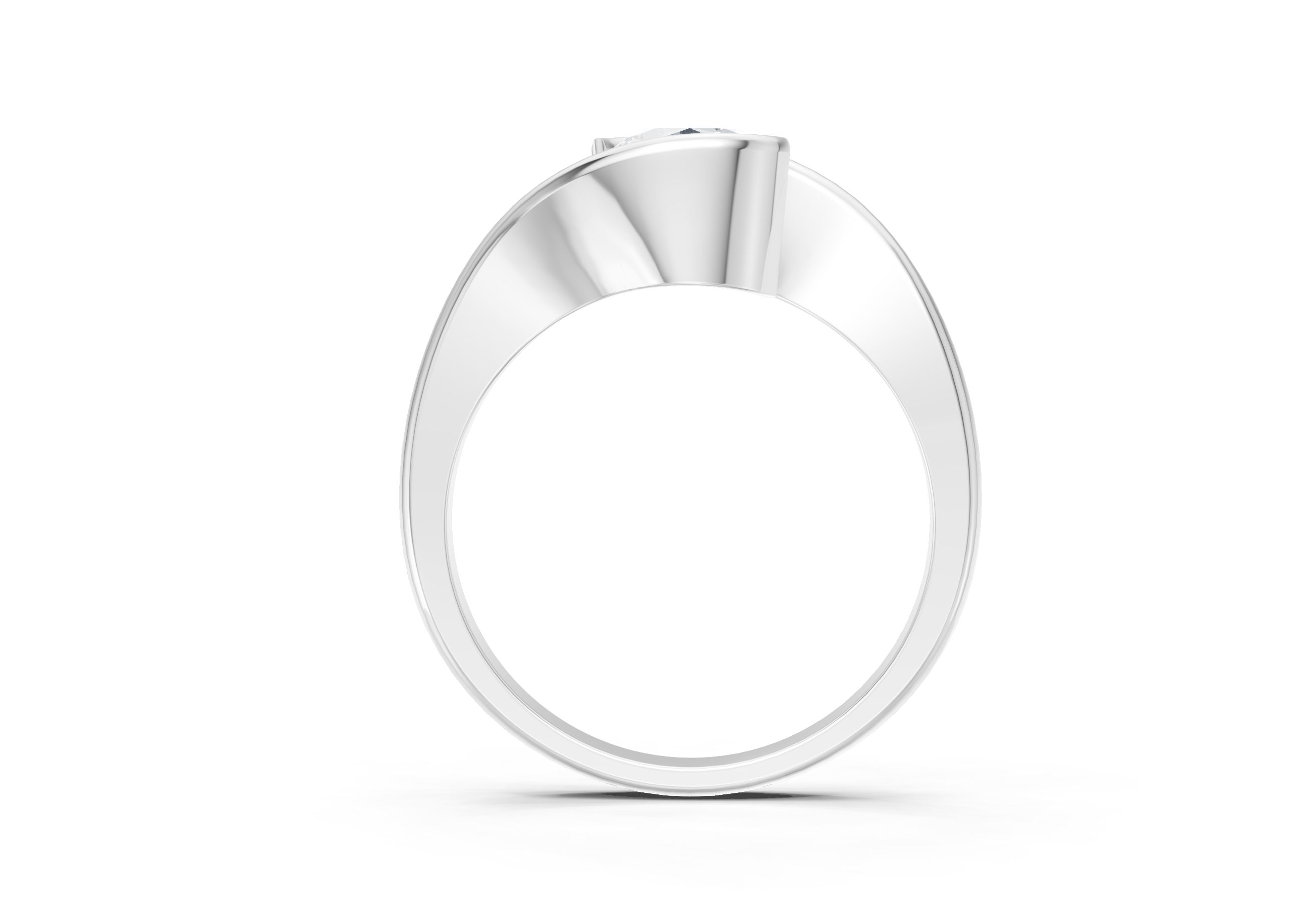 1 Carat Lab Grown Diamond Crossover Ring
