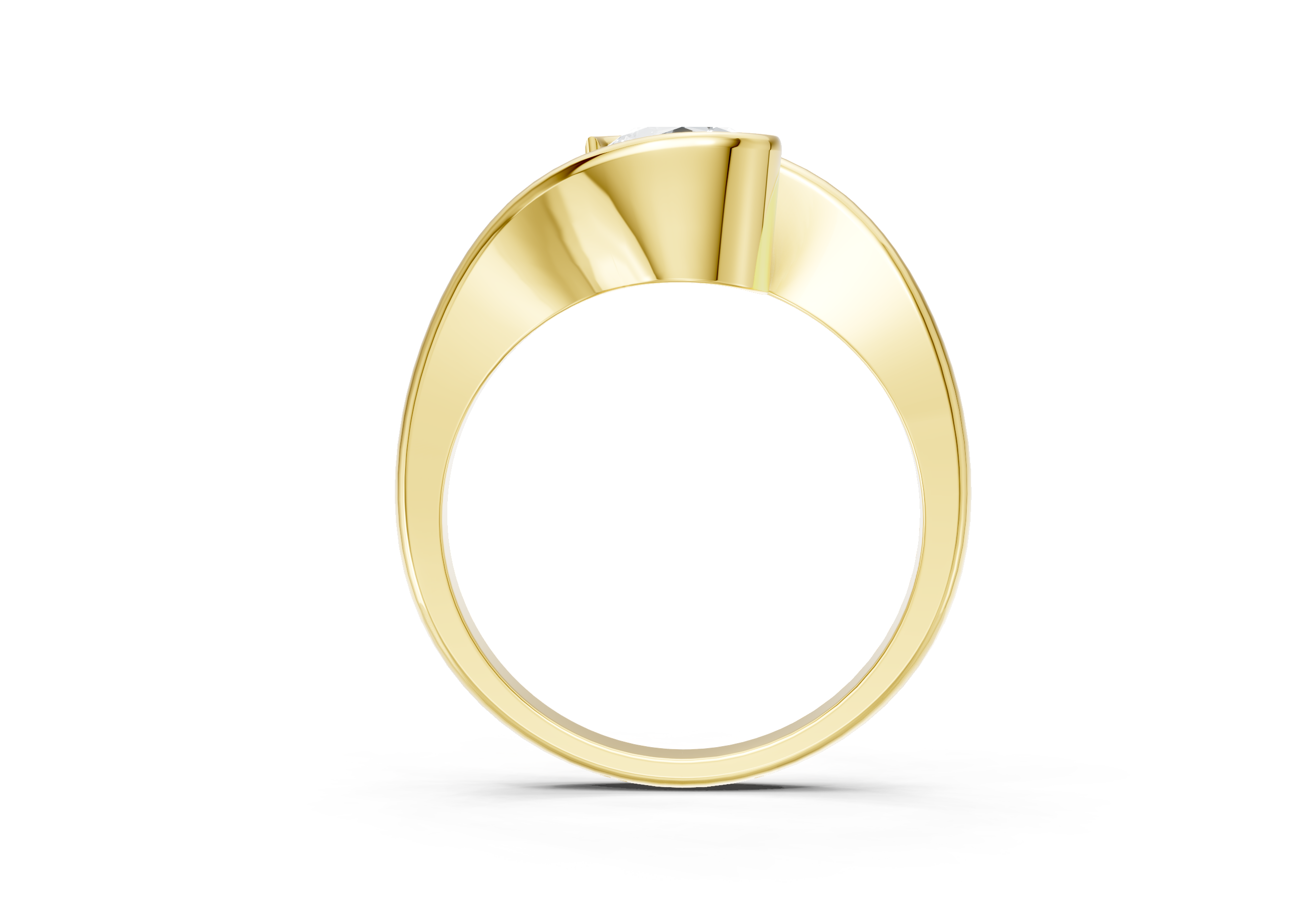 1 Carat Lab Grown Diamond Crossover Ring