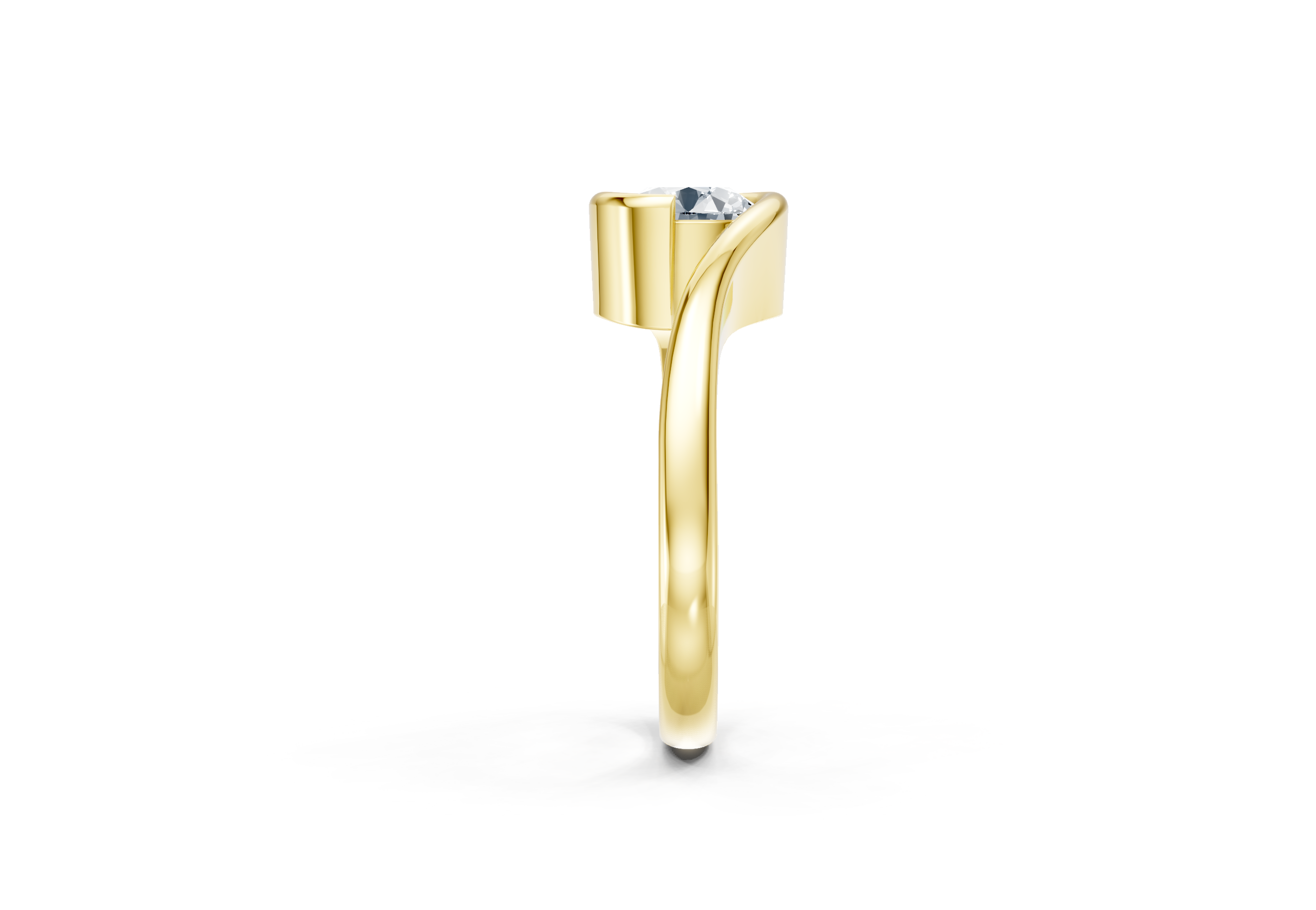1 Carat Lab Grown Diamond Crossover Ring