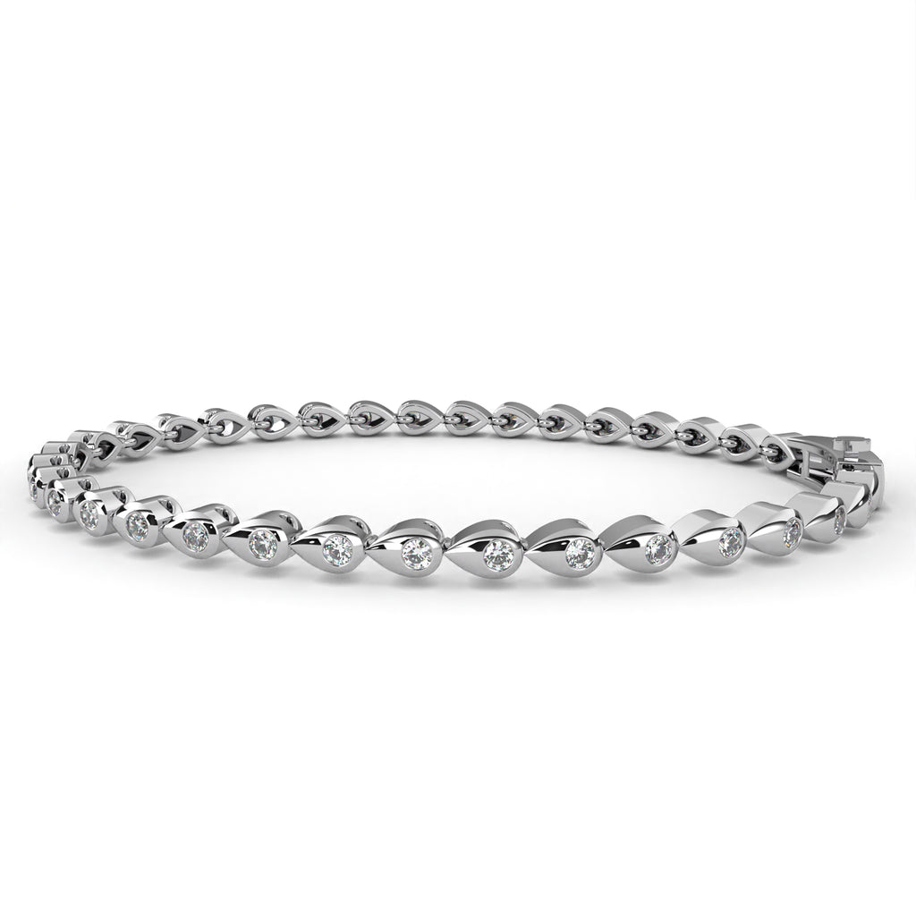 IGI Certified - 4.5 Ct. Lab Grown Diamond (VS/E-F) Full Eternity Round Diamond Tennis Bracelet