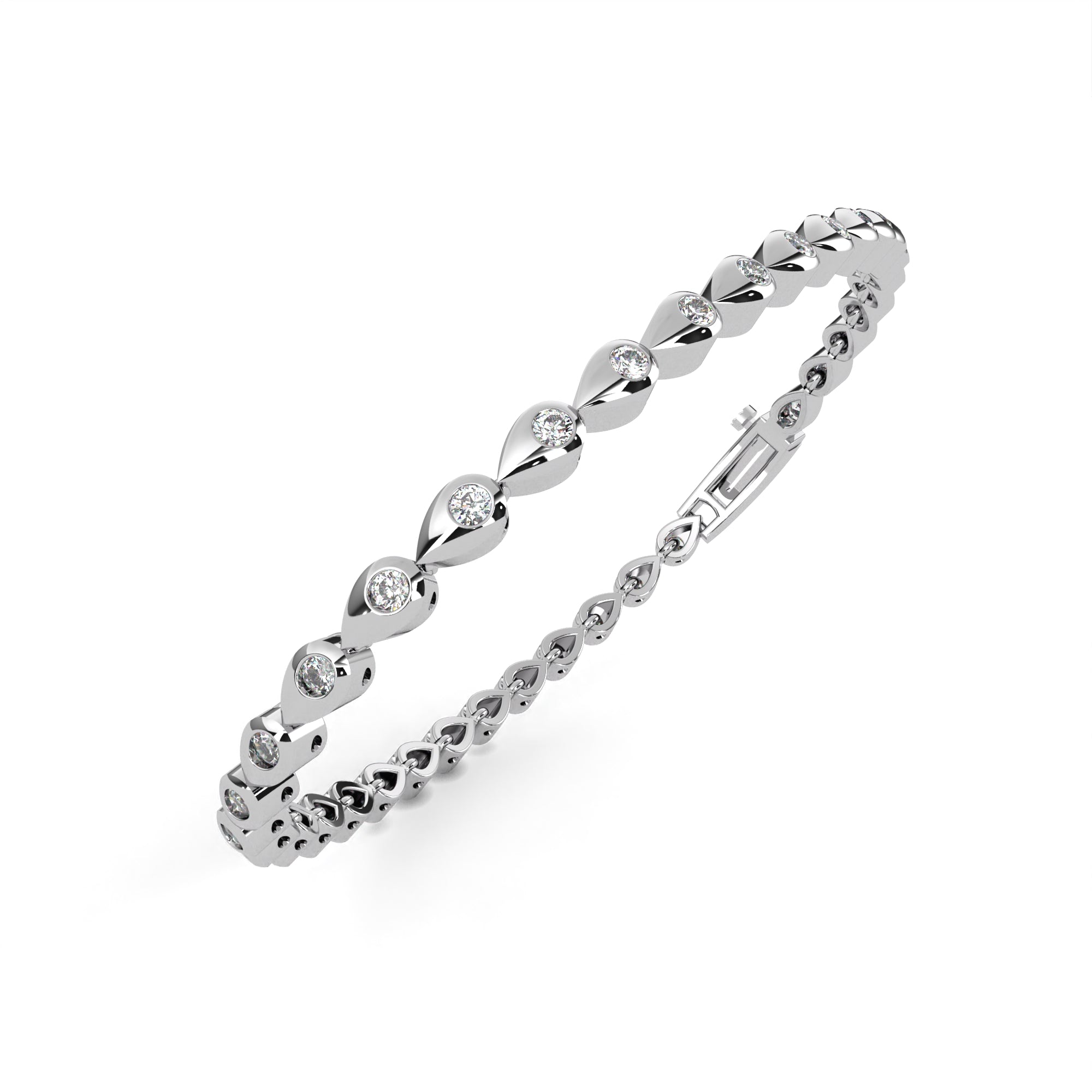 IGI Certified - 4.5 Ct. Lab Grown Diamond (VS/E-F) Full Eternity Round Diamond Tennis Bracelet