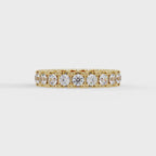 IGI Certified - 2 Ct. Lab Grown Diamond (VS/E-F) The Infinity Bar Eternity Band Ring