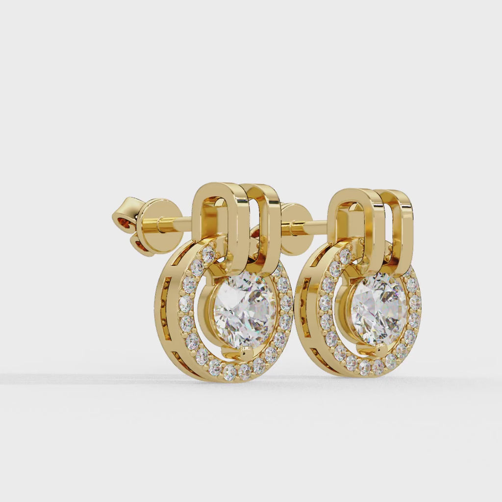 IGI Certified-1.5 Ct. Lab Grown Diamond (VS/E-F) Solitaire Earring