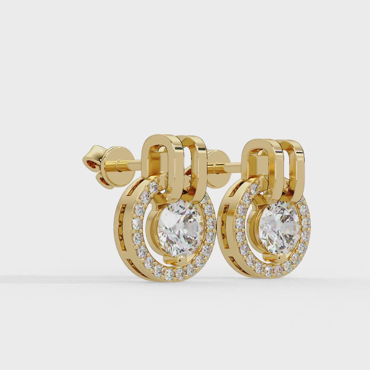 IGI Certified-1.5 Ct. Lab Grown Diamond (VS/E-F) Solitaire Earring