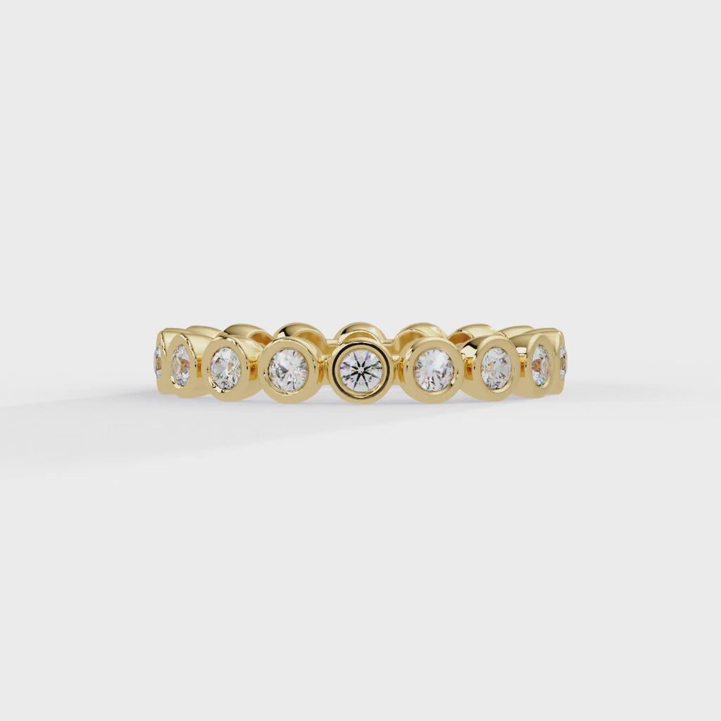IGI Certified - 1/2 Ct. Lab Grown Diamond (VS/E-F) Everlasting Radiance Bezel Eternity Ring