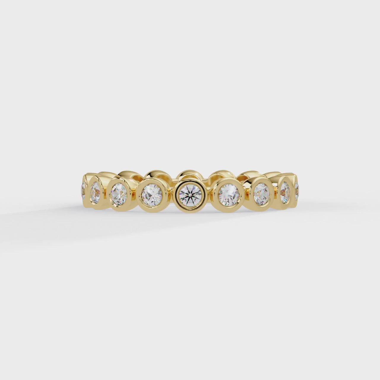 IGI Certified - 1/2 Ct. Lab Grown Diamond (VS/E-F) Everlasting Radiance Bezel Eternity Ring