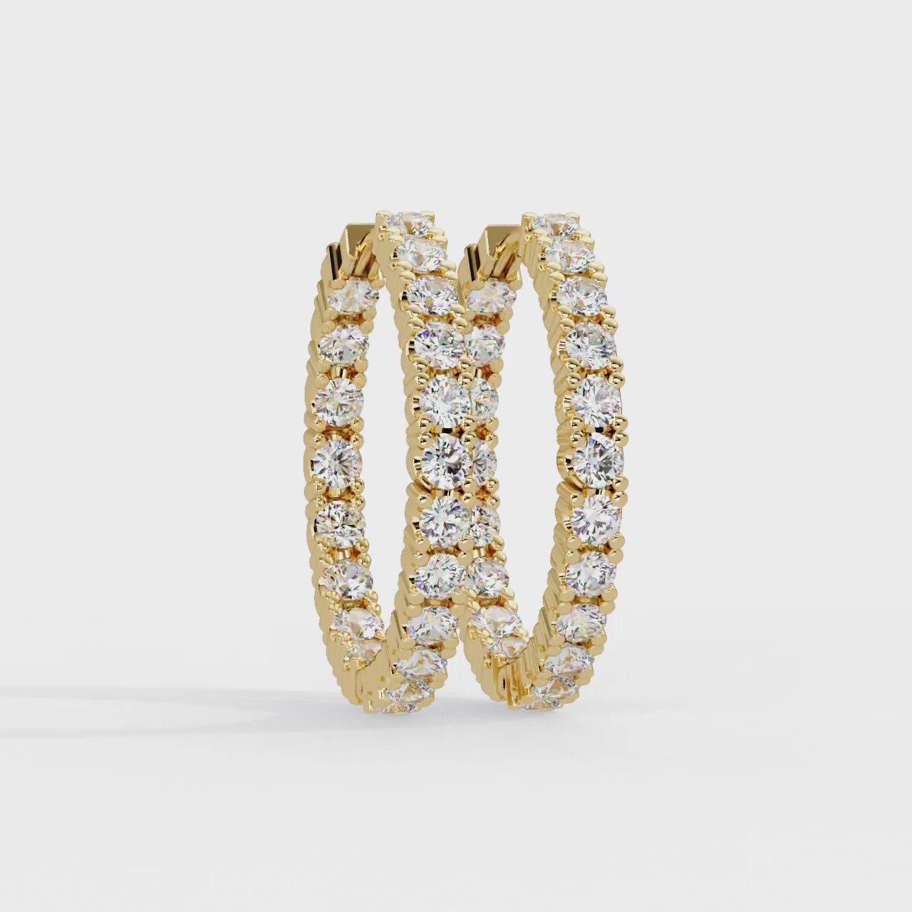 Dream Inside-Out 360° Diamond Hoop Earrings