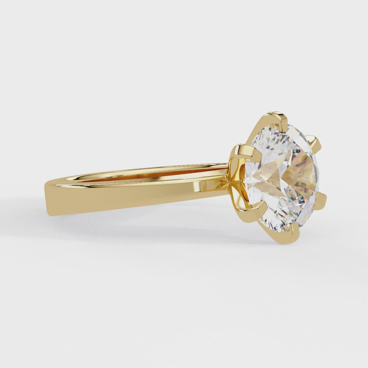IGI Certified - 3.75 Ct. Lab Grown Diamond (VS/E-F) The Promise Six-Prong Ring