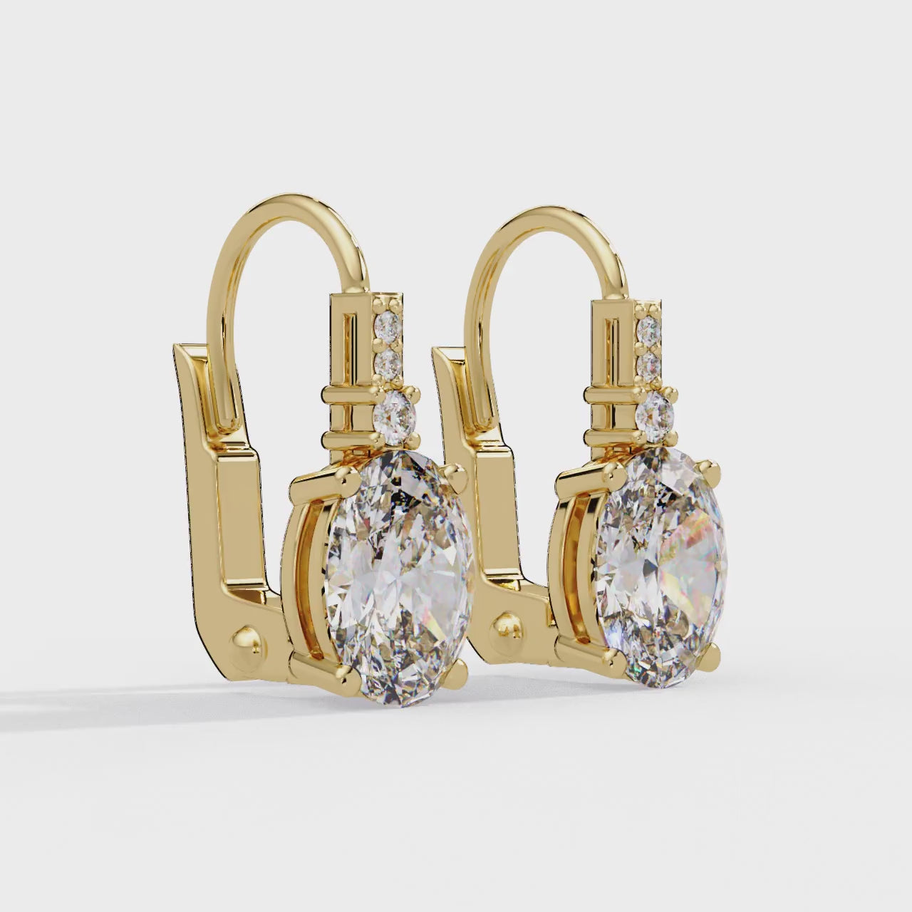 IGI Certified- 2.5 Carat Lab Grown Diamond (VS/E-F) IGI Certified-1/2 Ct. Lab Grown Diamond (VS/E-F) Solitaire Earring Earring