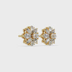 IGI Certified- 1.25 Ct Lab Grown Diamond (VS/E-F) Starburst Earrings
