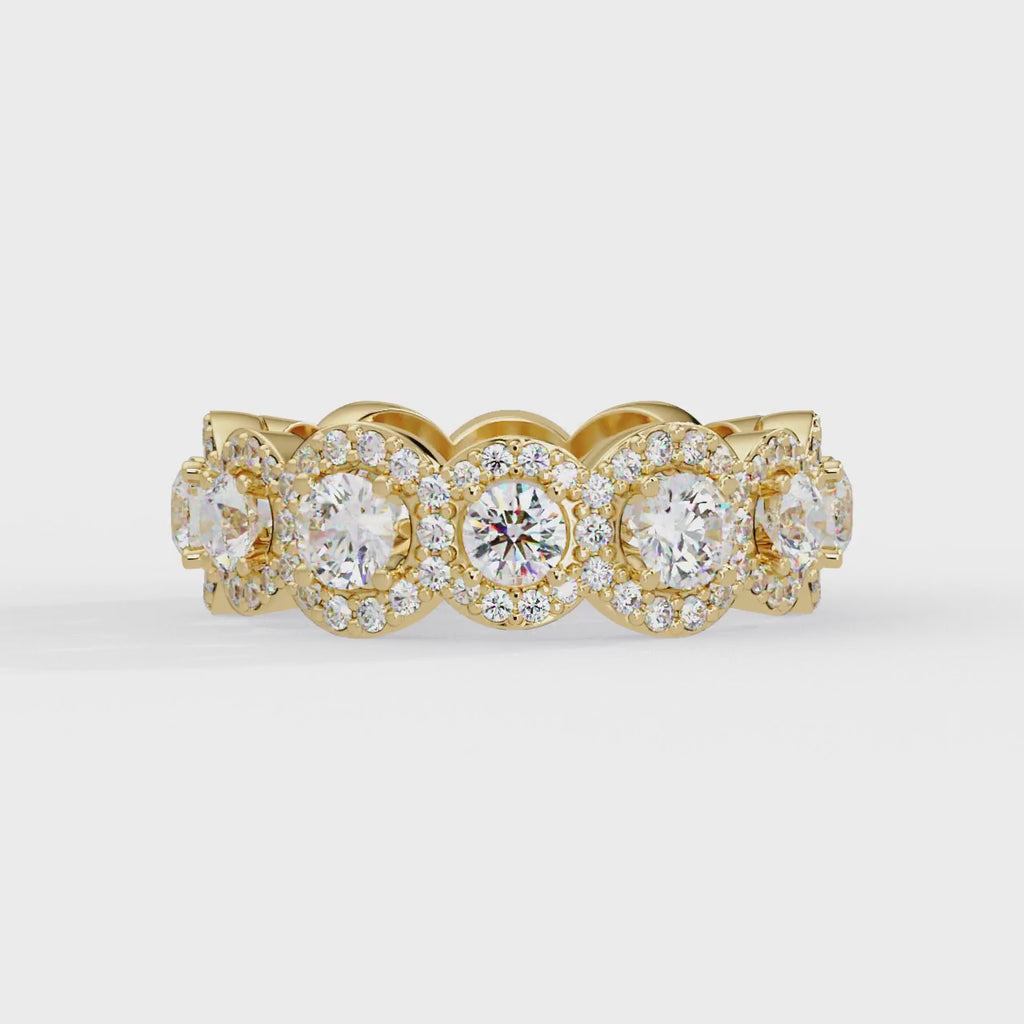 IGI Certified - 3 Ct. Lab Grown Diamond (VS/E-F) The "Everlasting Glow"  Ring