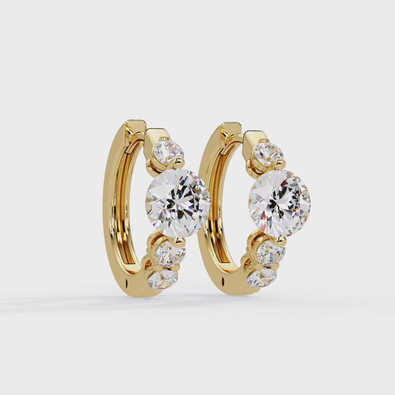 IGI Certified- 2.5 Ct. Lab Grown Diamond (VS/E-F) Solitaire Earring