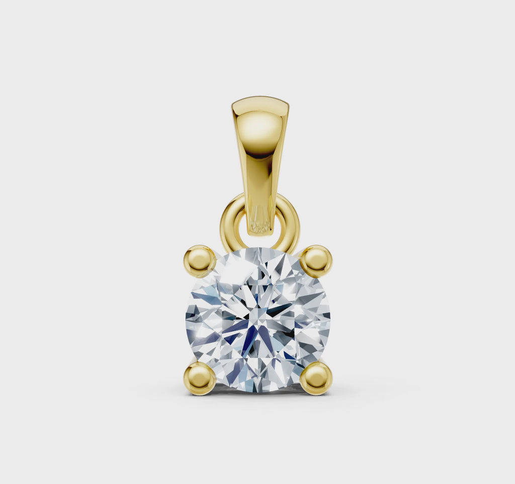 Lab Grown Diamond Solitaire Pendant – 5.00 mm (0.52 ct)