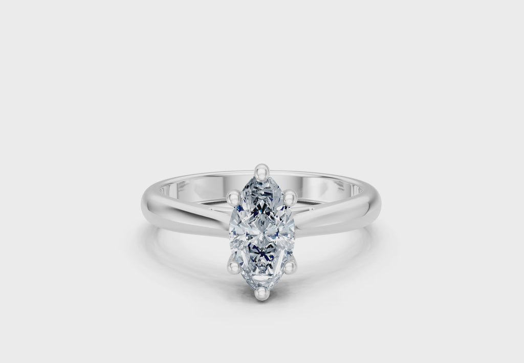 1 Carat Lab Grown Diamond Marquise Solitaire Ring