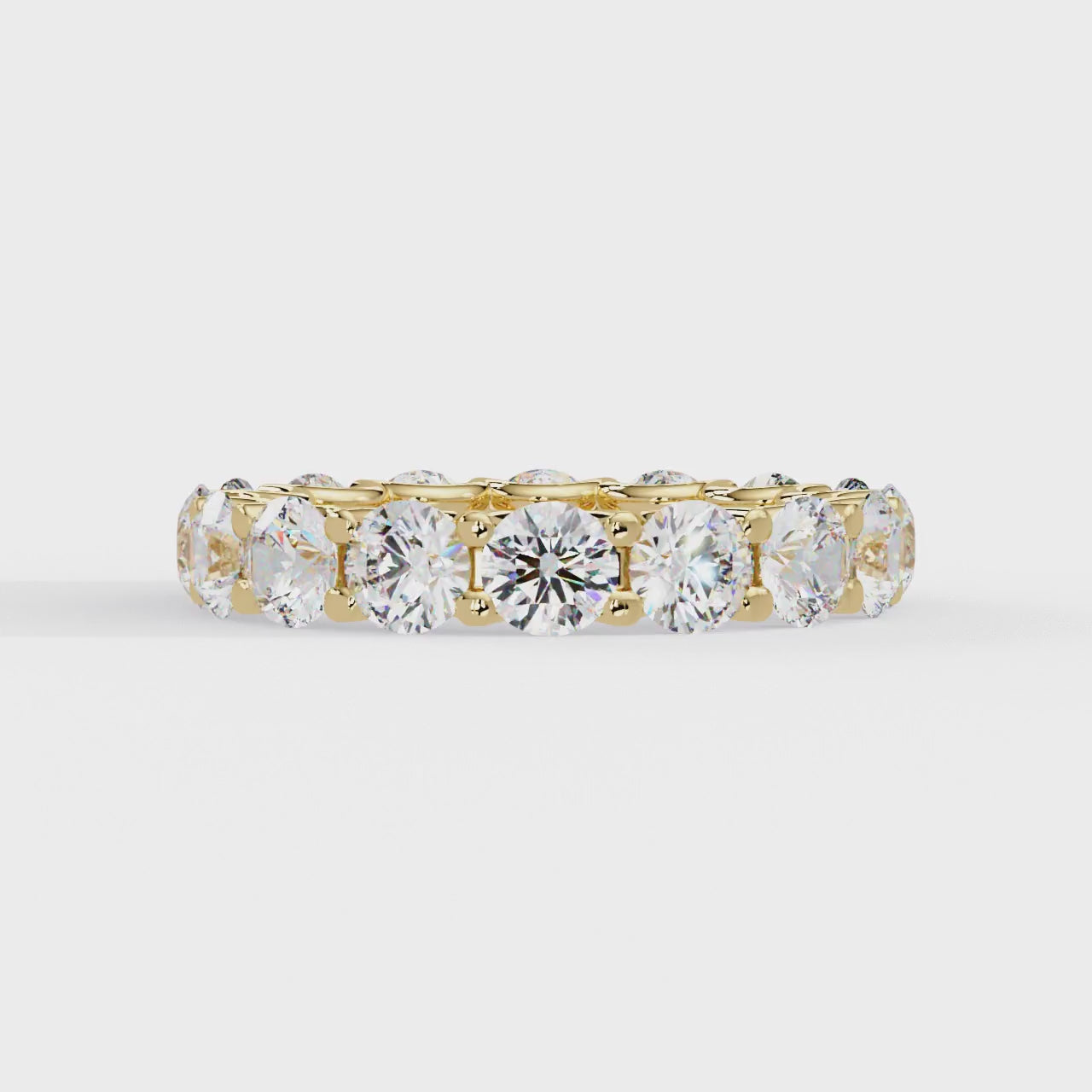 IGI Certified - 4 Ct. Lab Grown Diamond (VS/E-F) The Infinite Love Round Diamond Wedding Band Ring