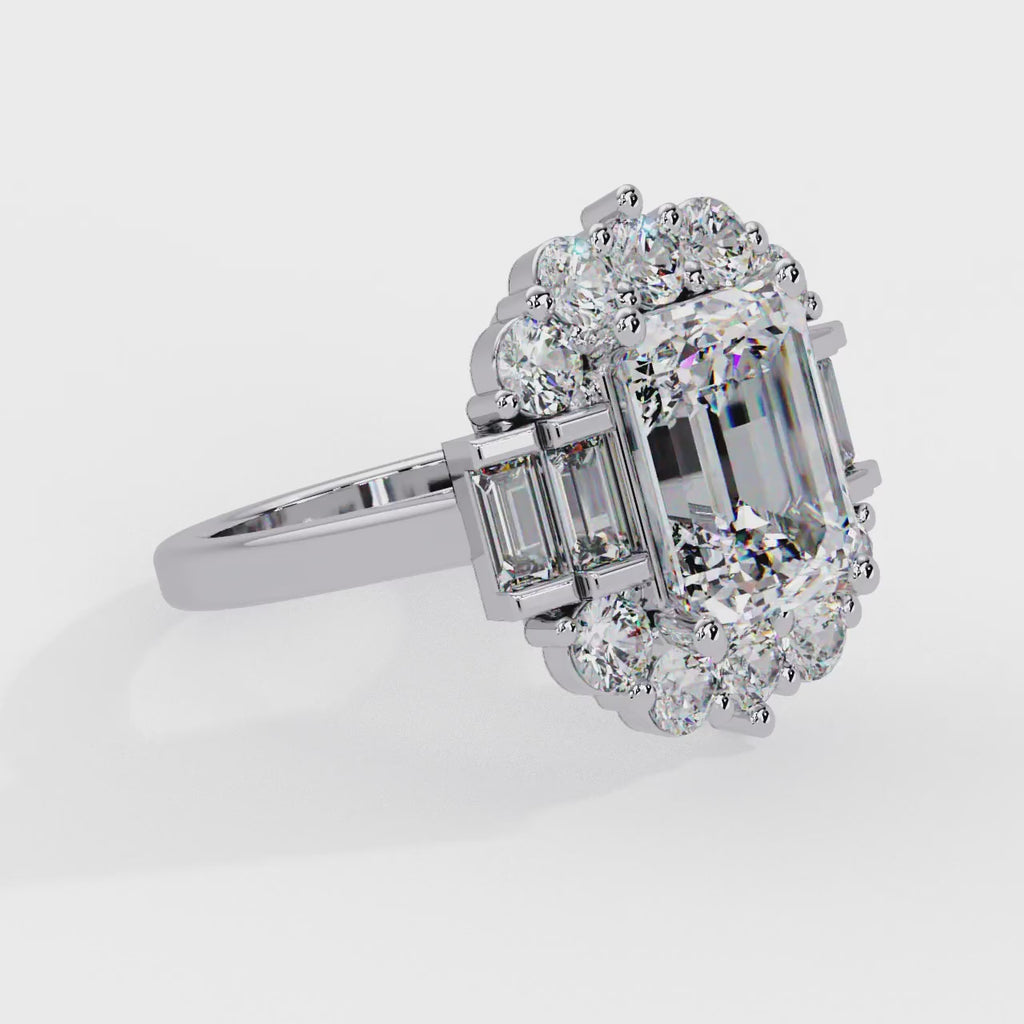 IGI Certified - 5 Ct. Lab Grown Diamond (VS/E-F) The "Imperial Radiance" Ring